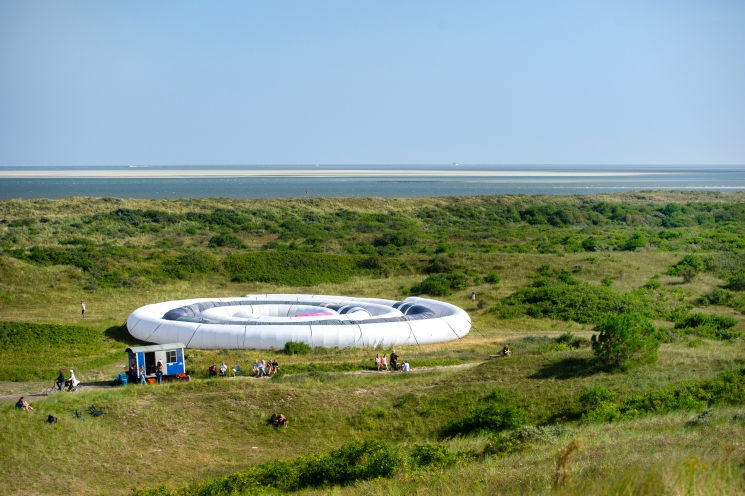 Overzichtsfoto baken Curve op Vlieland